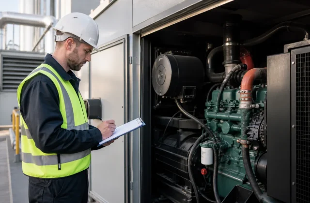 jeneratör servis test raporu